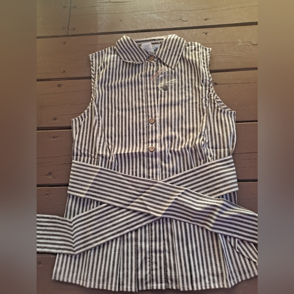 BFA Classic women’s Strip Tie Blouse - Picture 1 of 5